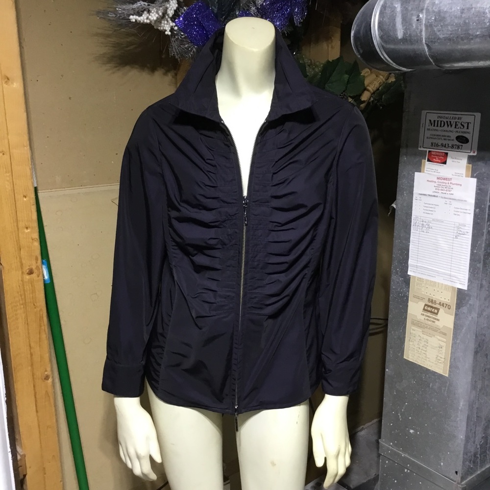 Armani Collezioni Black Zipper Shirt/Jacket - Picture 9 of 16